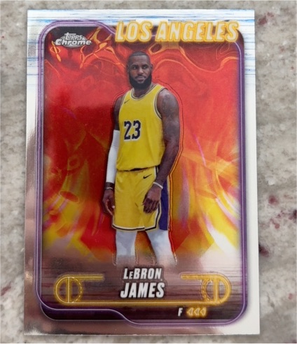 2024-25 Topps Chrome #22 LeBron James — front