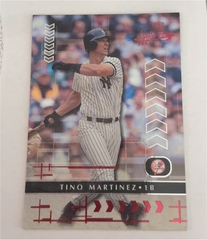 2001 Playoff Absolute Memorabilia Tino Martinez — front