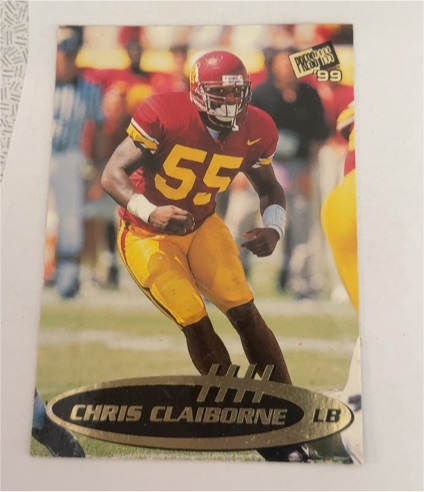 1999 Press Pass #4 Chris Claiborne — front