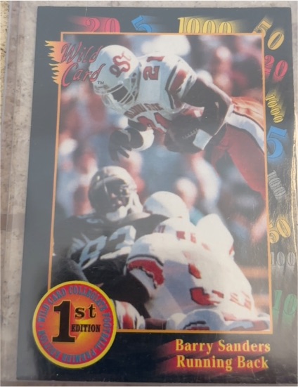 1991 Wild Card Draft #106 Barry Sanders — front