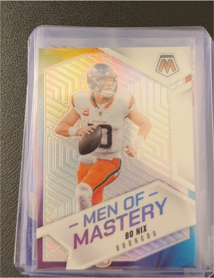2025 Panini Mosaic Men of Mastery #7 Bo Nix — front