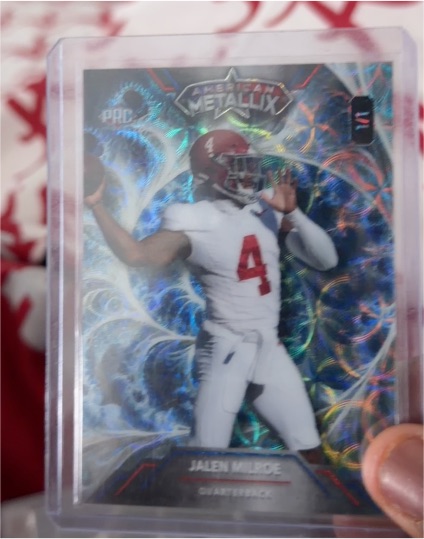 2023 Wild Card American Metallix #WMG-JM Jalen Milroe — front