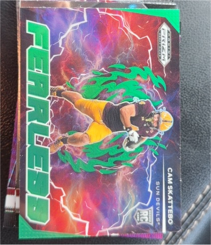 2025 Panini Prizm Draft Picks Fearless #FEARLESS Cam Skattebo — front