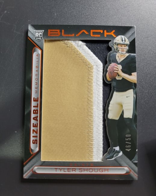2025 Panini Black Sizeable Memorabilia Tyler Shough — front