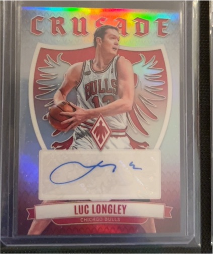 2023-24 Panini Phoenix Crusade Signatures #CS-LUC Luc Longley — front