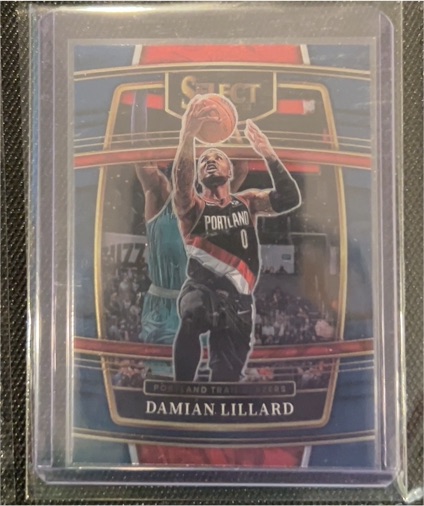 2021-22 Panini Select #3 Damian Lillard — front