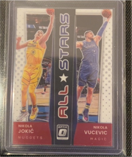 2021-22 Donruss Optic All Stars #3 Nikola Jokic Nikola Vucevic — front