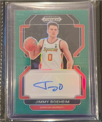 2022 Panini Prizm Draft Picks #DP-JIM Jimmy Boeheim — front