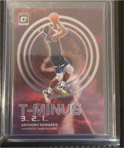 2022-23 Panini Donruss Optic #11 Anthony Edwards T-Minus Insert — front