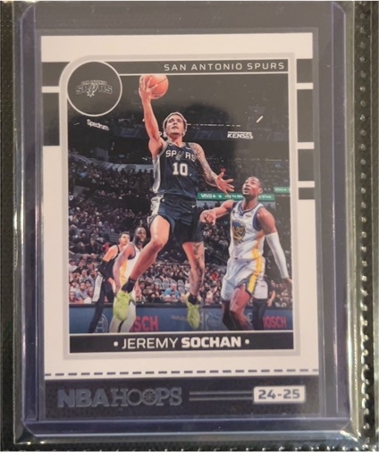 2024-25 Panini NBA Hoops #167 Jeremy Sochan — front