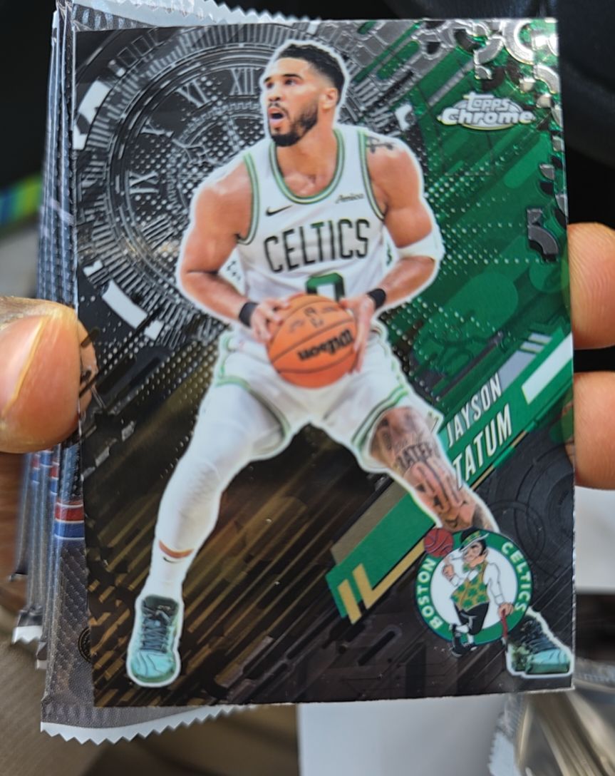 2025-26 Topps Chrome #Jayson Tatum Go Time Insert — front