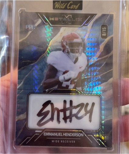 2025 Wild Card Metallix #8/15 Emmanuel Henderson — front