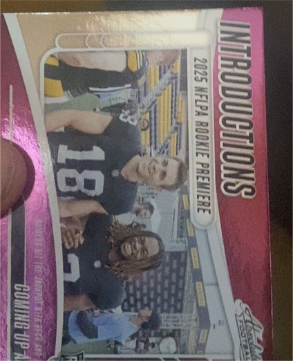 2025 Panini Absolute #I-AJY Introductions Ashton Jeanty Jack Bech — front