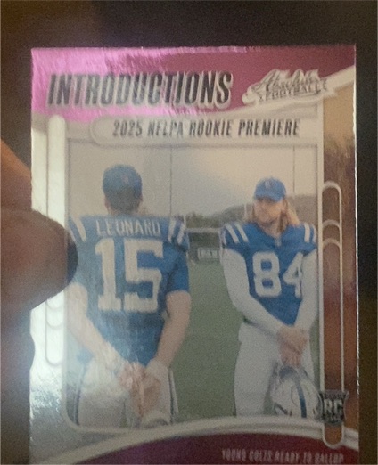 2025 Panini Absolute Introductions #I-RLD Riley Leonard, Tyler Warren — front