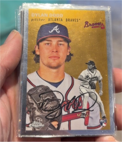 2023 Topps Chrome Platinum Anniversary #214 Dylan Dodd Rookie — front