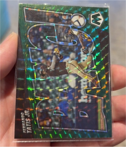 2022 Panini Mosaic Bang Green Prizm #BG-1 Fernando Tatis Jr. — front