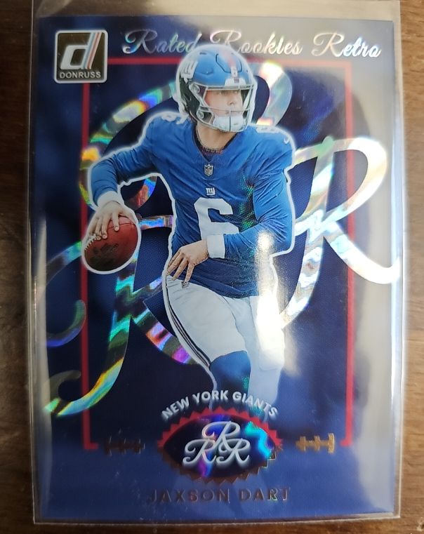 2025 Donruss #1 Jaxson Dart Rated Rookies Retro — front