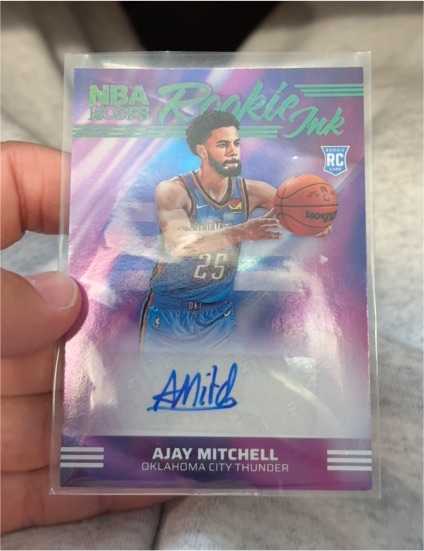 2024-25 Panini Hoops Rookie Ink Ajay Mitchell — front