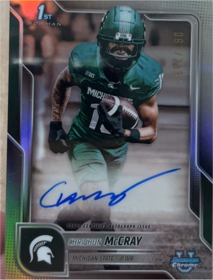 2025 Bowman Chrome University #155 Chrishon McCray — front