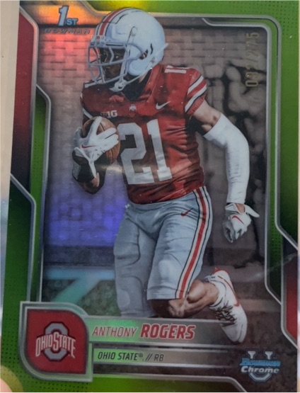 2025 Bowman Chrome University #68 Anthony Rogers — front