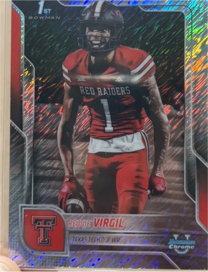2025 Bowman University Chrome #164 Reggie Virgil — front