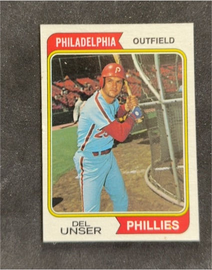 1974 Topps #350 Del Unser — front
