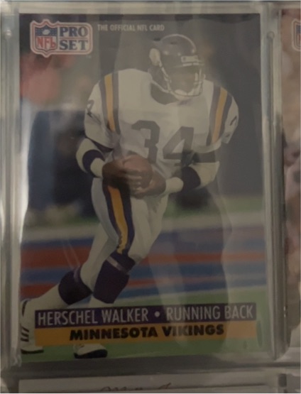 1991 Pro Set Herschel Walker Minnesota Vikings — front