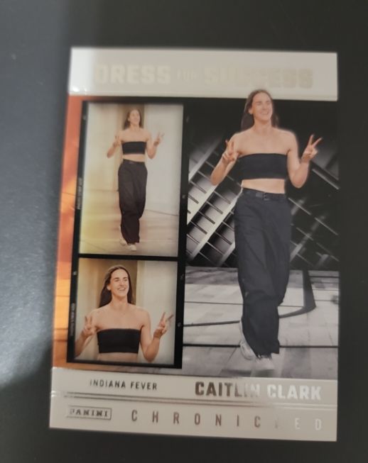 2025 Panini Chronicled #68 Caitlin Clark Dress for Success — front