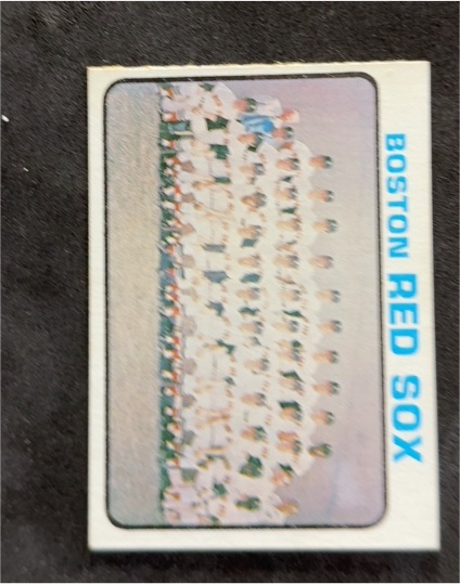 1973 Topps #596 Boston Red Sox Team Card — front
