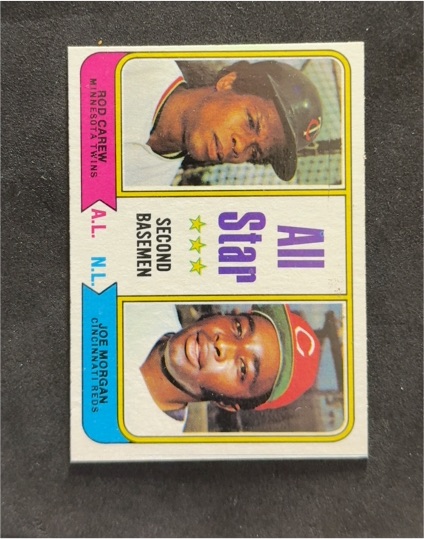 1974 Topps #333 Rod Carew Joe Morgan All Star Second Basemen — front