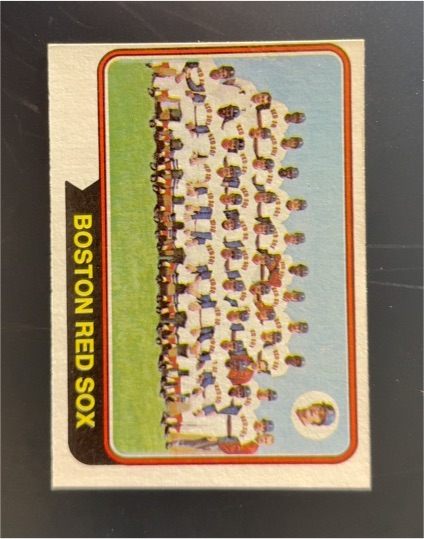 1974 Topps #567 Boston Red Sox Team — front