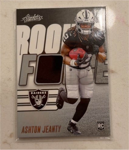2025 Panini Absolute #RF-AJY Ashton Jeanty Rookie Force — front