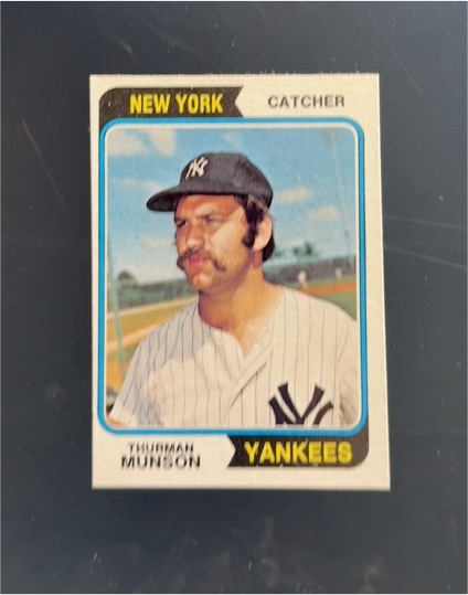 1974 Topps #340 Thurman Munson — front