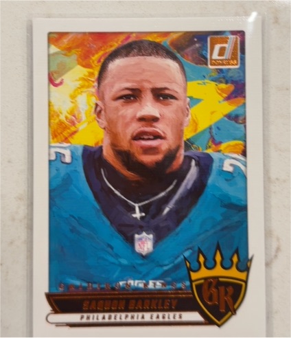 2025 Donruss #GK-SBY Saquon Barkley Gridiron Kings — front