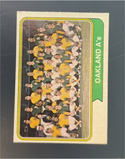 1974 Topps #246 Oakland A's Team — front