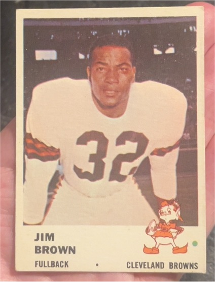 1961 Fleer #11 Jim Brown — front