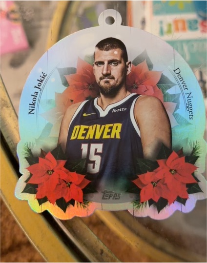 2025-26 Topps Holiday #DCO-NJ Nikola Jokic Die-Cut Ornament Denver Nuggets — front