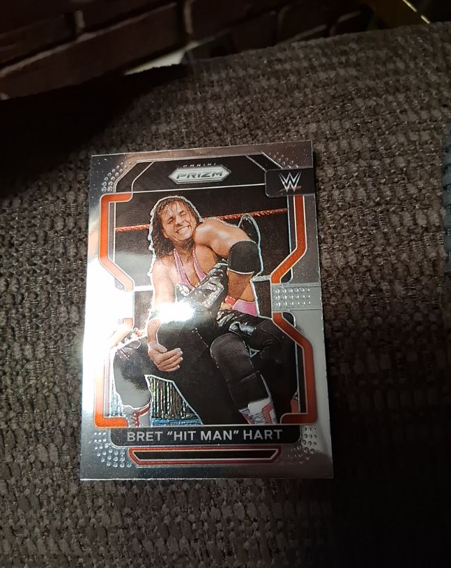 2022 Panini Prizm WWE #198 Bret "Hit Man" Hart — front
