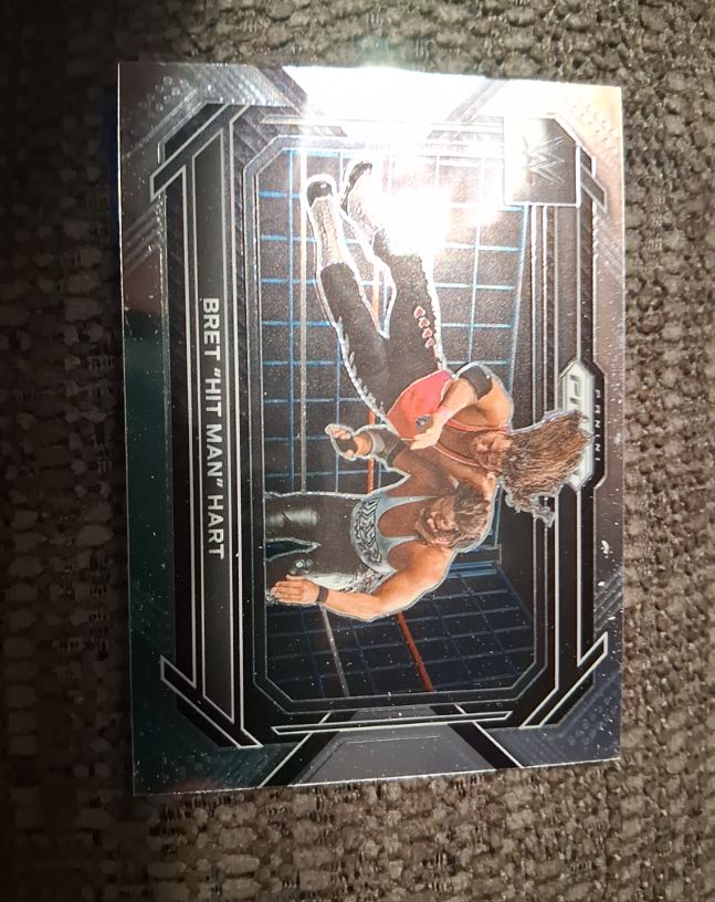 2023 Panini Prizm WWE #58 Bret "Hit Man" Hart — front
