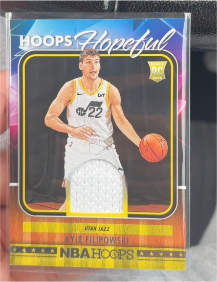 2024-25 Panini NBA Hoops Hoops Hopeful Memorabilia #HHM-KFJ Kyle Filipowski — front