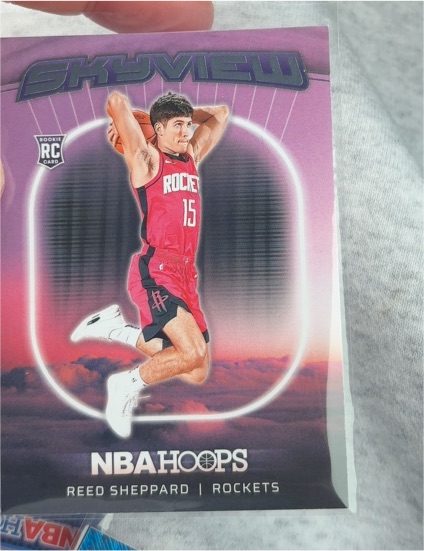 2024-25 Panini NBA Hoops #13 Reed Sheppard Skyview Rookie — front
