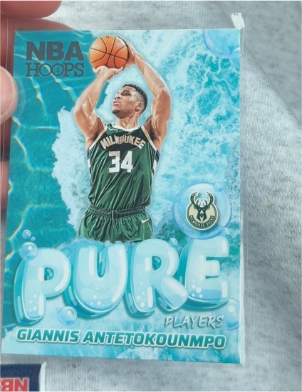 2024-25 Panini NBA Hoops #7 Giannis Antetokounmpo Pure Players — front