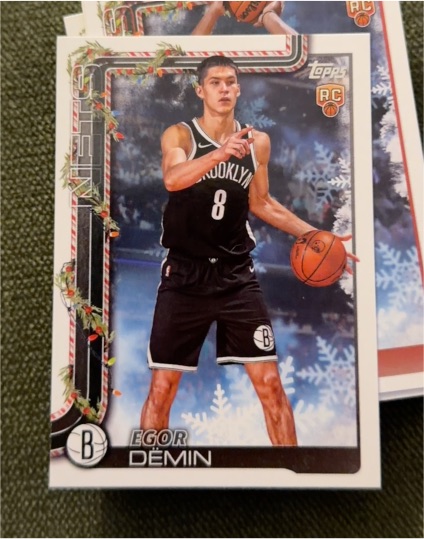 2025-26 Topps Holiday #H168 Egor Demin — front