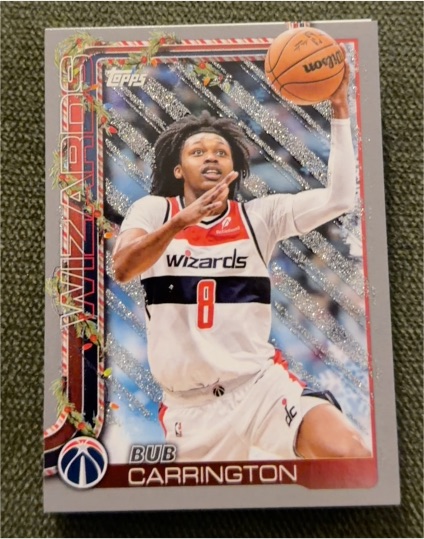 2025-26 Topps Holiday #H76 Bub Carrington — front