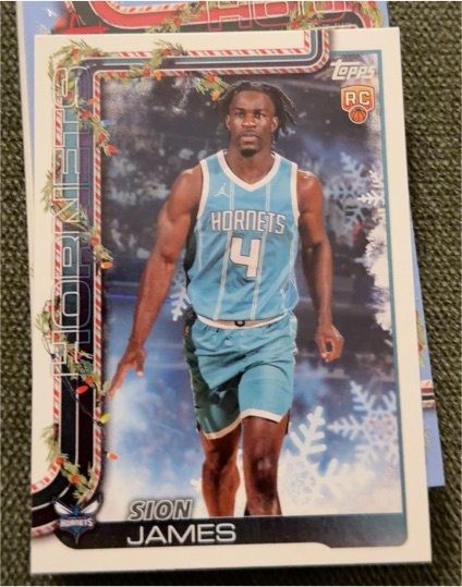 2025-26 Topps Holiday #H193 Sion James — front