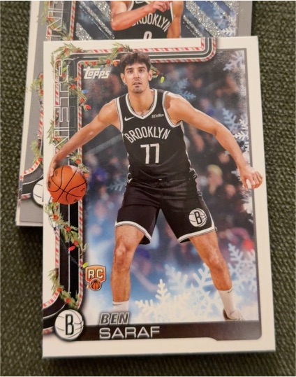 2025-26 Topps Holiday #H186 Ben Saraf — front