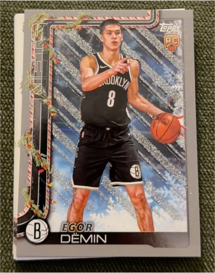 2025-26 Topps Holiday #H168 Egor Demin — front