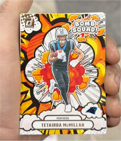 2025 Donruss #BS-TMN Tetairoa McMillan Bomb Squad — front