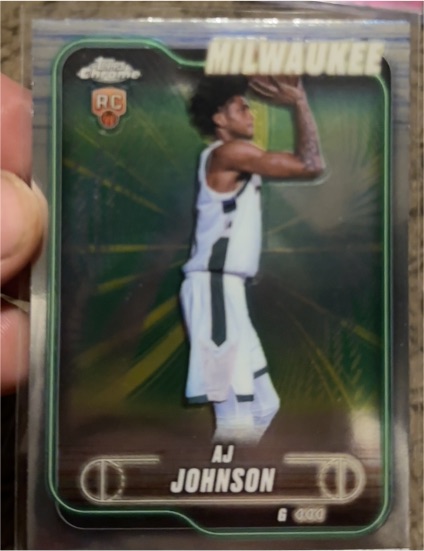 2024-25 Topps Chrome #145 AJ Johnson — front