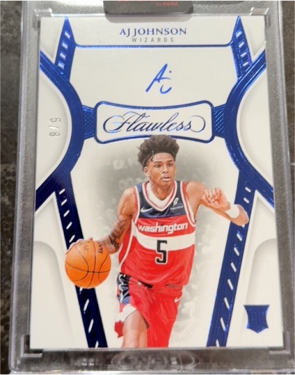 2024-25 Panini Flawless #5/8 AJ Johnson — front